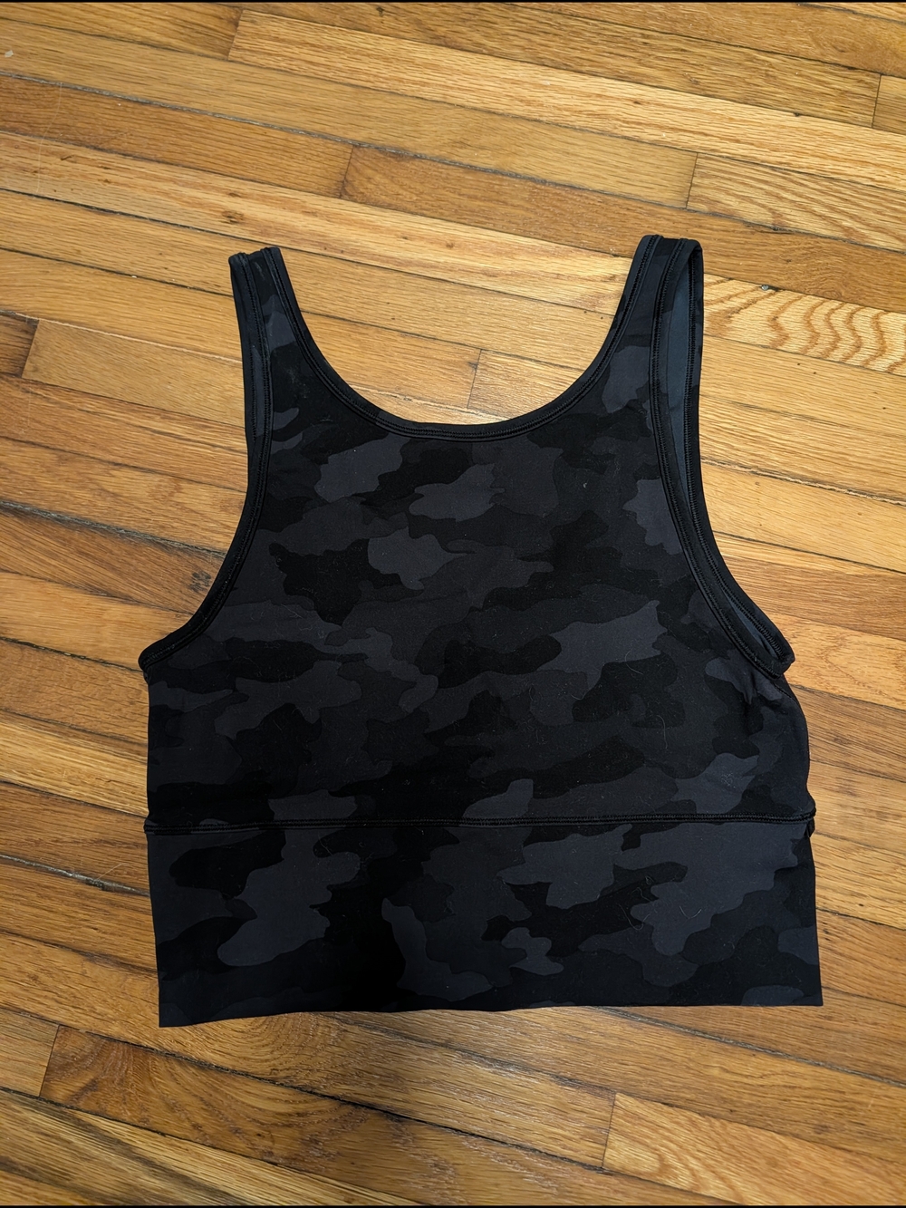 lululemon athletica Black Camo Crop Tank - Size 10